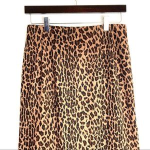 •VINTAGE• ‘80s Full Length Leopard Pencil Skirt 6